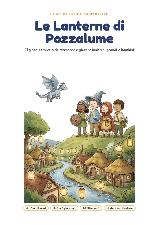 La copertina del regolamento de Le Lanterne di Pozzalume